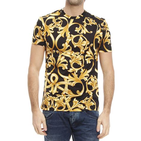 versace mens t shirt gold|authentic Versace shirt.